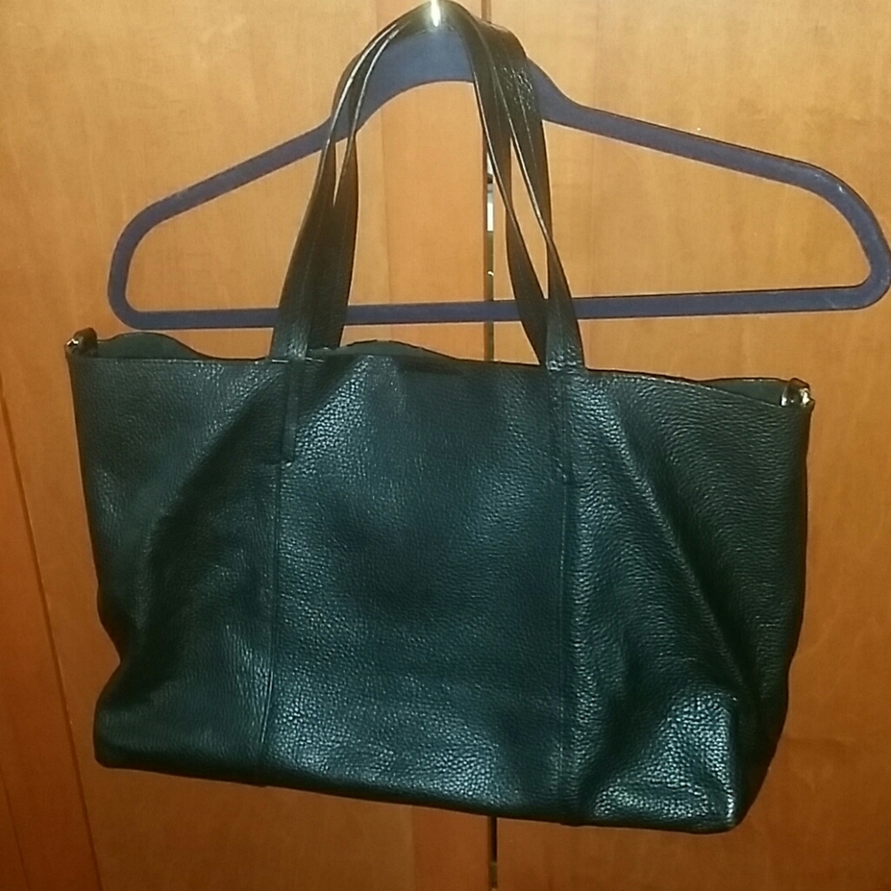 Banana Republic Black Slouchy Tote Bag